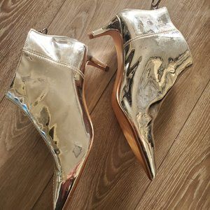 Bershka Metallic Kitten Heel
